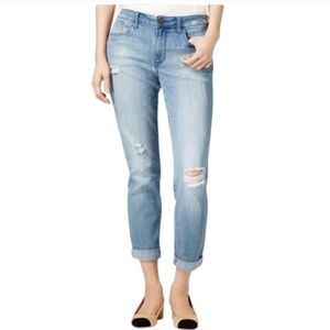 NWT Maison Jules Distressed Slim Boyfriend Jeans